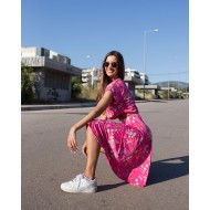 Floral midi  φούστα - Luluka