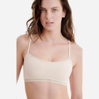 Μπουστάκι crop top μπέζ  - W2211Beige